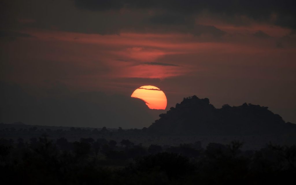 Sunset in Kidepo valley Uganda